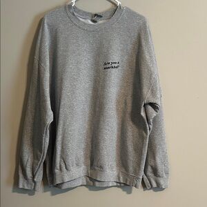Gildan Gray Sweatshirt - ‘Are you a snerkbol?’ ‘You bet your sweet ass I am.’